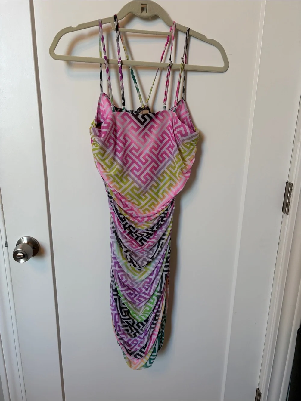 AFRM x REVOLVE Cannes Dress in Multi Geo - Picture 5 of 6